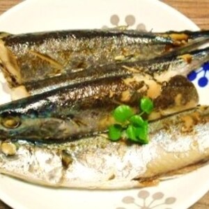 秋刀魚のローズマリー焼き